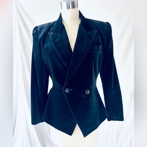 Vintage Velvet Tuxedo Blazer by Kasper for‎ ASL